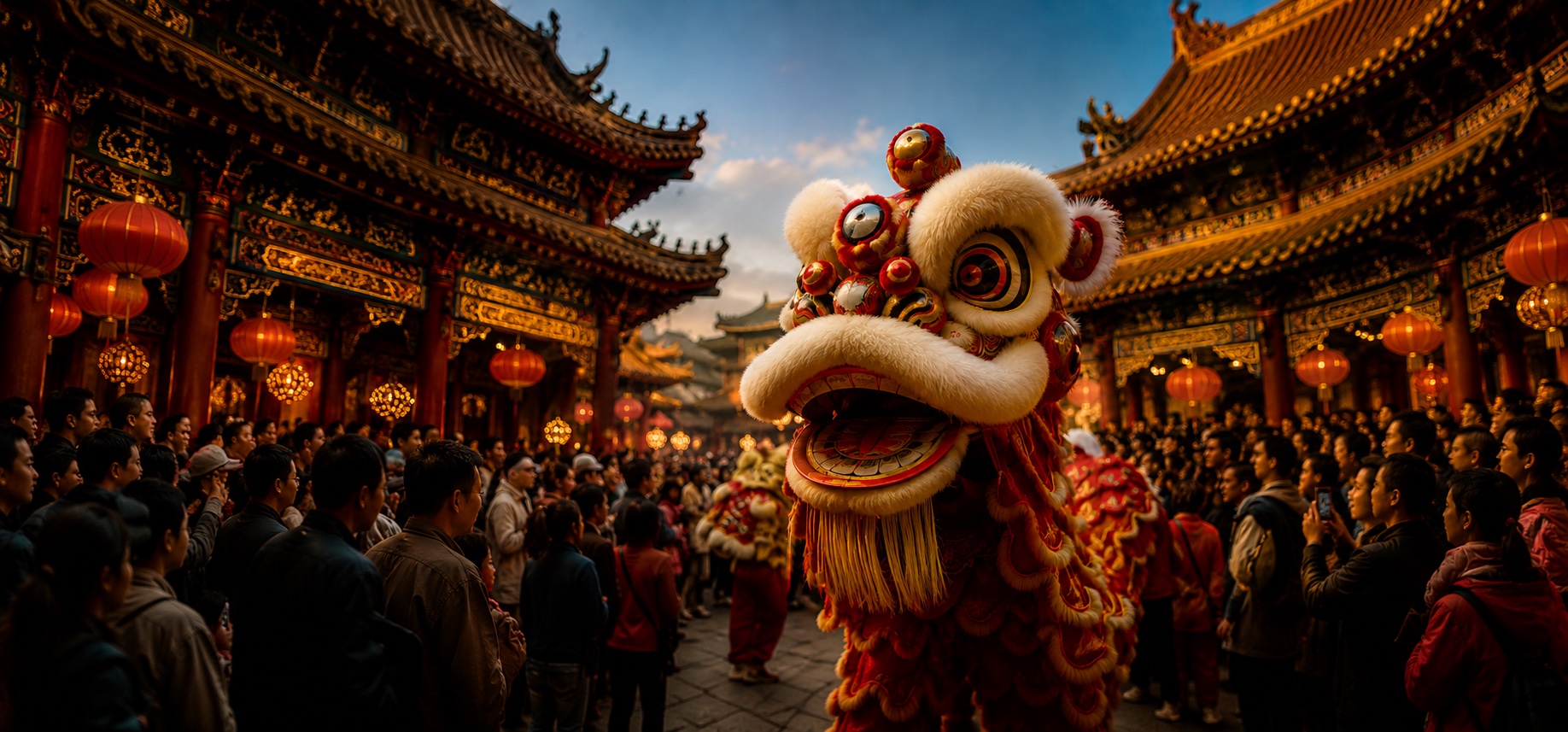 Cultural heritage lion dance