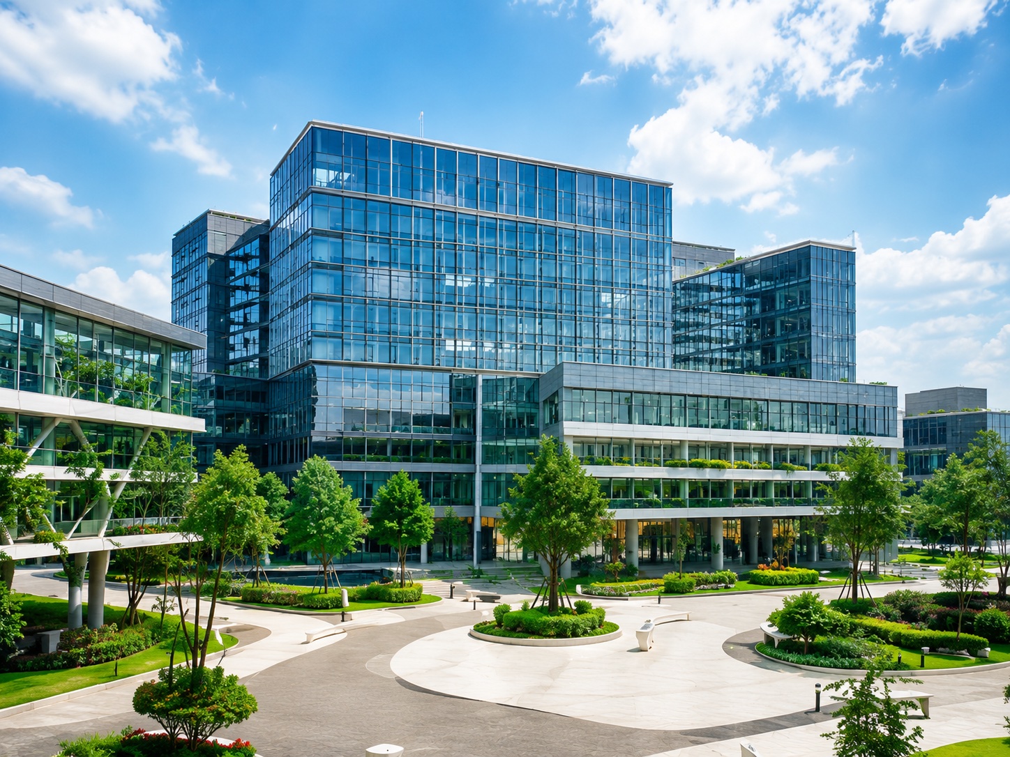 Premium hospital lobby and consultation environment
