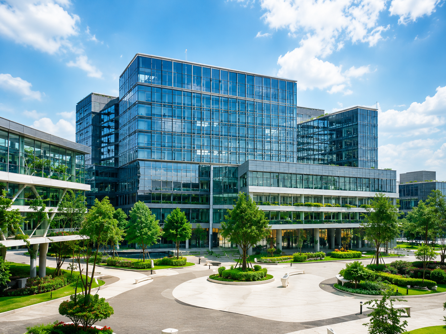 Premium hospital lobby and consultation environment