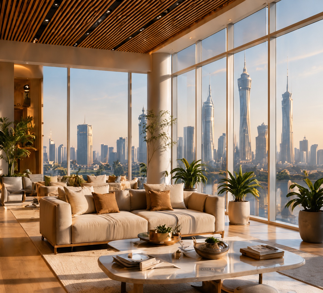 Premium hospital lobby and consultation environment